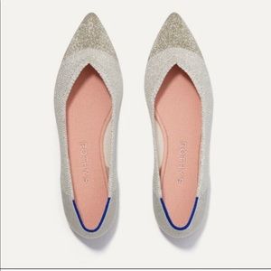 Rothy’s Limited Edition Diamond Metallic Points- size 9.5